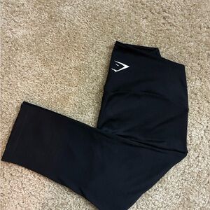 Gymshark Black High Waisted Cropped Leggings Size M Athletic Gym